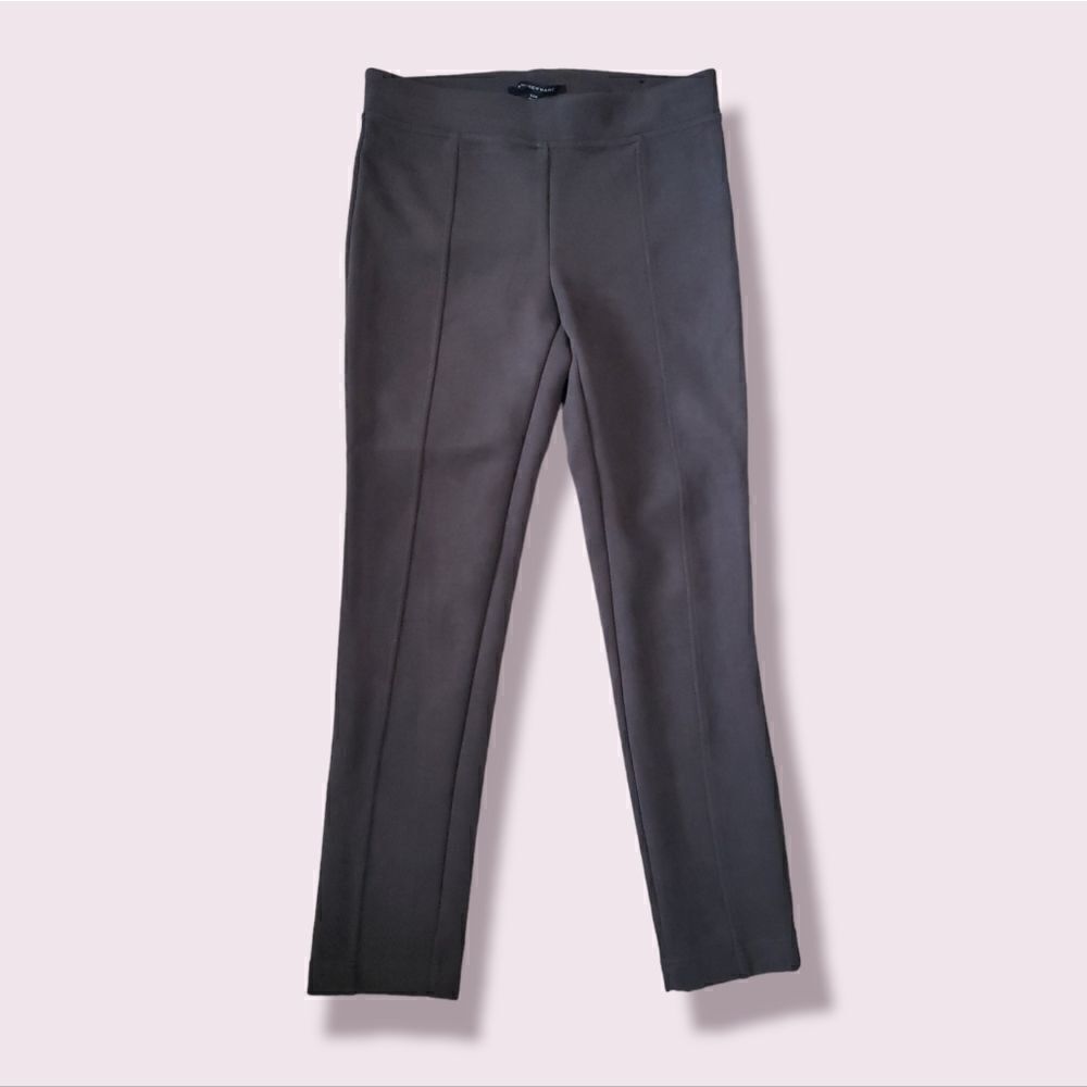 andrew Marc | NWOT Super Soft Stretch Vegan Suede Skinny Pants in Taupe Brown - Picture 3 of 7